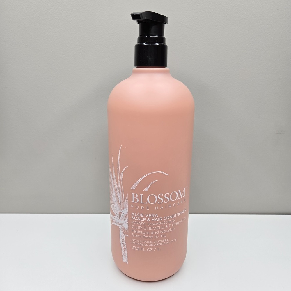 Blossom Pure Haircare 193037 Aloe Vera Scalp & Hair Conditioner 33.8 fl oz